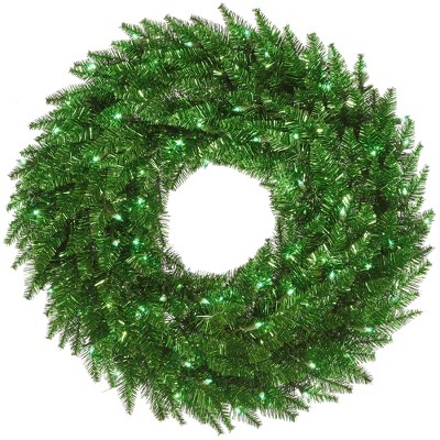 Vickerman Tinsel Green Fir Artificial Christmas Wreath