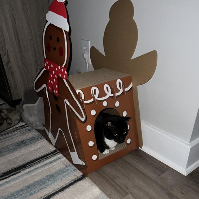 Cat gingerbread scratch outlet house