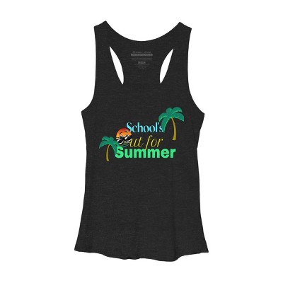 Women's Design By Humans School's out for Summer By Lamondcreations Racerback Tank Top