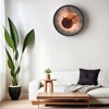 REGALWOVEN Modern Plastic Exquisite Battery Powered Silent Wall Clock 12 x 12 x 1.6 Inches - 3 of 4
