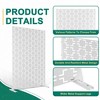 TUYOHW Metal Privacy Screen Outdoor, Decorative Privacy Panels, Freestanding Privacy Screen for Patio, Garden, Pool (White Square) - 4 of 4