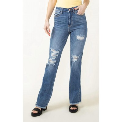 Women's High Rise Distressed Bootcut - Judy Blue