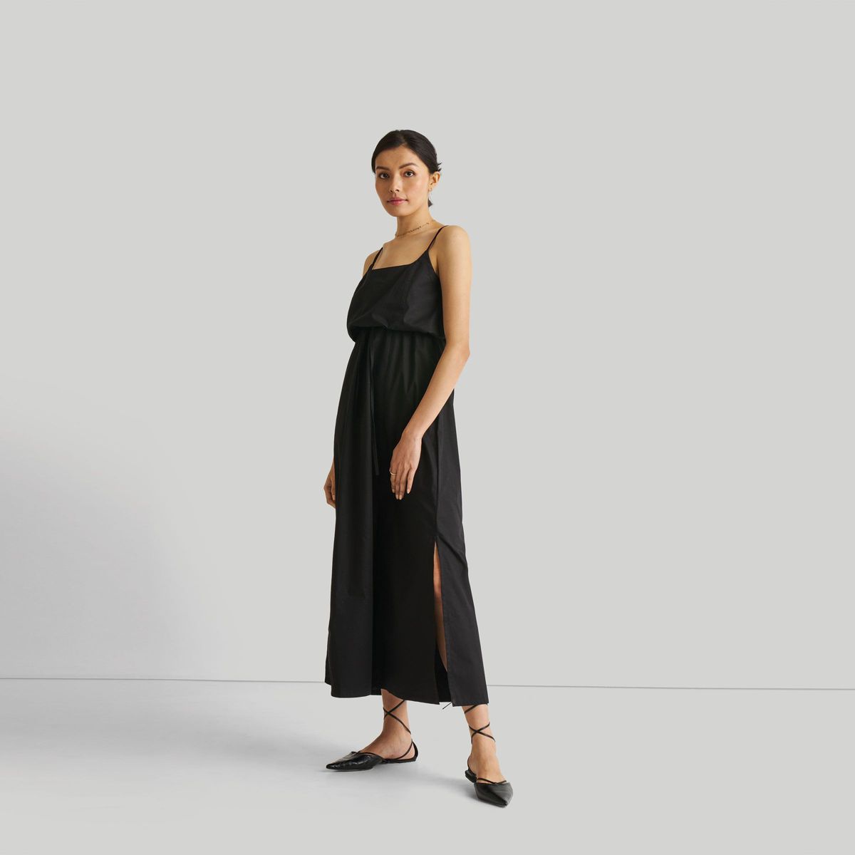 Reistor Women's Strappy Maxi Dress Black - thumbnail 3