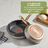 T-fal  8.5" & 11" Ceramic Nonstick Frypan Set, Preserve Ceramic, Champagne - 2 of 4