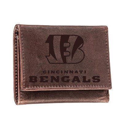 Evergreen Cincinnati Bengals Tri-Fold Wallet, Brown