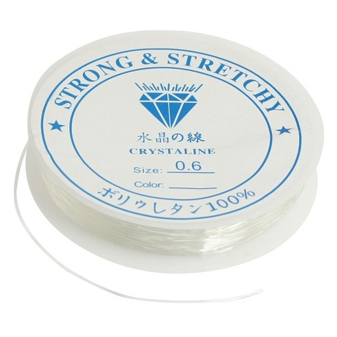 Stockroom Plus 2 Pack 0.8mm Clear Elastic String for Jewelry Making and  Beading, Arts and Crafts(328 Yards)