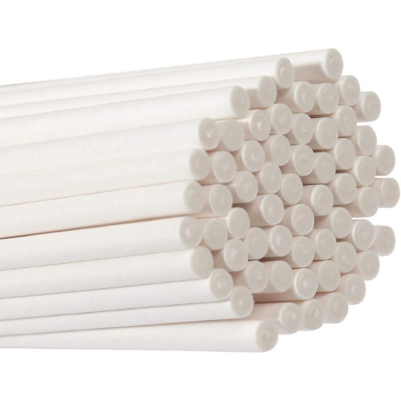 Genie Crafts 300 Pack Cake Pop Sticks - 4-Inch Paper Treat Sticks for Lollipops, Candy Apples, Suckers (White), 4 of 7