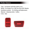 TruAIR Honda Civic Pedal Covers (Red) - 4 of 4