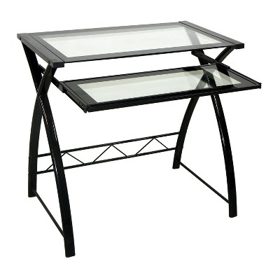 Bello Computer Desk - Sleek High Gloss Black Finish - CD8855