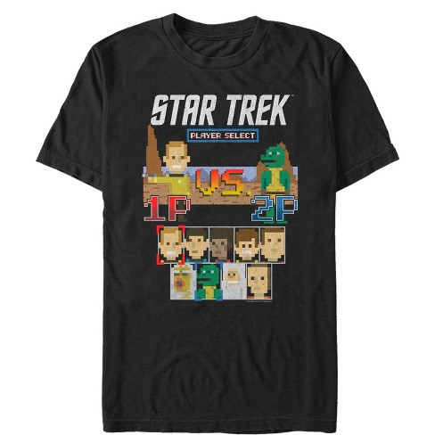 Men's Star Trek Pixel Kirk vs Gorn Fighting Video Game T-Shirt - image 1 of 4