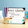 Juvale 6-Pack Gold Round Metal 1st Place Medals for All Ages, Participation Awards with 16 Inch Ribbon for Sports, Tournaments, Competitions, 2.5 In - 2 of 4