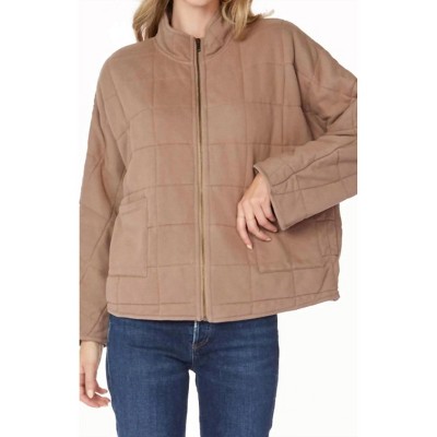 Women's Mockneck Straight Sleeve Jacket - bobi