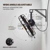Ludomide 20" Industrial Wall Mount Ceiling Fans with Lights, Outdoor Caged Chandelier Fan with Remote and APP Control for Bedroom Patio - 4 of 4