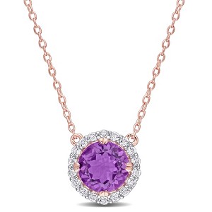 EVERLY JEWELRY | Sterling Silver  2 3/4 CT TGW Created Sapphire Fashion Pendant With Chain, 18-inch - 1 of 4