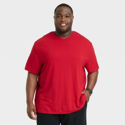 Men's Big u0026 Tall Casual Fit Every Wear Short Sleeve T-shirt - Goodfellow u0026  Co™ Red Velvet 4xl : Target