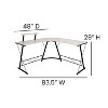 Flash Furniture L-Shaped Desk 71.5" Computer Corner Desk, Home Office Corner Desk, Gaming Desk, Space Saving, Easy to Assemble - 4 of 4