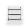 VYNXARIA Rustic 3-Tier Floating Wall Shelf - Wall-Mounted Decorative Metal Bracket for Books and Collectibles, Walnut/Chrome - 4 of 4