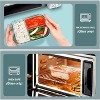 5-Pack 36oz 3-Compartment Glass Meal Prep Containers with Lids, Airtight - 4 of 4