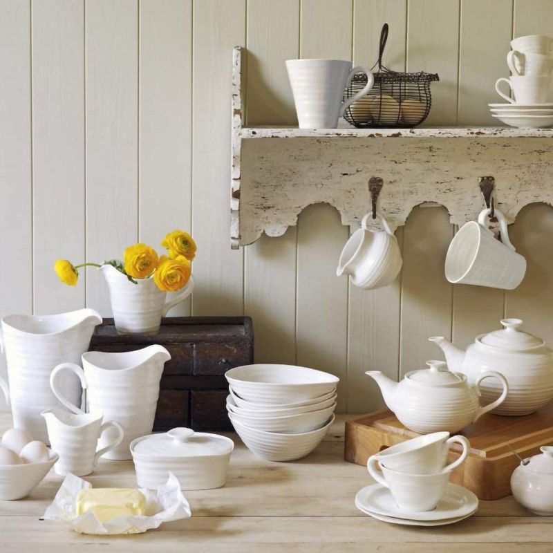 Portmeirion Sophie Conran 2 Pint Teapot - White,2 Pint, 2 of 6