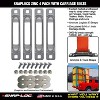 SNAP-LOC E-Track Single Strap Anchor 4-Pack with Carriage Bolts Zinc - 2 of 4