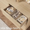 6 Drawer Dresser, 46.7" Wide Modern Double Dresser Organizer, Wooden Chest of Drawers, with Concave Handles, Large Storage, for Living Room - 4 of 4