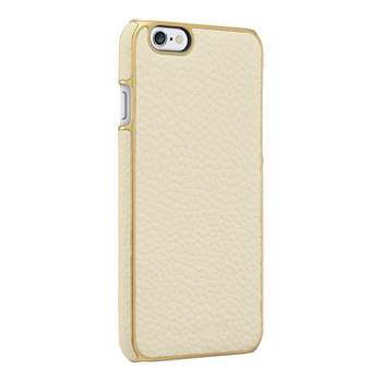 Adopted Leather Wrap Case for Apple iPhone 6/6s - White/Gold