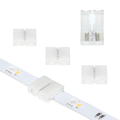 Armacost Lighting 5 Pin RGB+W LED Strip Light Tape to Tape Splice Connectors 5pk Light Accessory