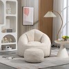 Bean Bag Chair Modern with Footrest for Living Room and Bedroom 37.5" Wide-3irtyhousy - 2 of 4