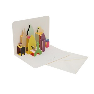 Unique Bargains Greeting Card Assorted Color 6.1"x4.5"x0.4" 1 Pc - 1 of 4