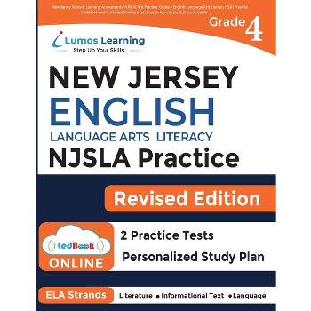 New Jersey Student Learning Assessments (NJSLA) Test Practice - by  Lumos Learning & Lumos Njsla Test Prep (Paperback)