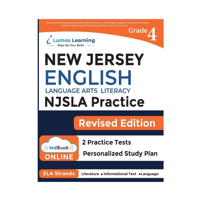 New Jersey Student Learning Assessments (NJSLA) Test Practice - by  Lumos Learning & Lumos Njsla Test Prep (Paperback), 1 of 2