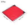 Unique Bargains Gym Sports Outdoor Traveling Nylon Polyester Drawstring Storage Bag 5 Pcs - 2 of 3