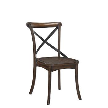 Set of 2 Kaelyn Side Dining Chair Dark Oak/Black - Acme Furniture