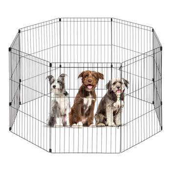 IRIS USA Exercise 8 Panel Wire Metal Pet Playpen for Dog