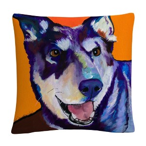 Pat Saunders 16 X 16 Decorative Throw Pillow by Trademark Fine Art - 1 of 4