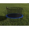 Jump Into Fun 14 FT Pumpkin Trampoline With Basketball Hoop,Rubber Ball,Air Pump,8 Black PVC Covers,1050mm Foam Poles, And Anti-Collapse Fiber Netting - 2 of 4