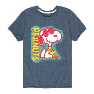Boys' - Peanuts - Peanuts Snoopy Woodstock Short Sleeve Graphic T-Shirt - 1 of 4