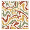 72"x72" Abstract Wavy Swirl Boho Shower Curtain - 2 of 4