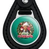 Christmas Vacation Merry Clarkmas Black Leather Keychain - 3 of 4