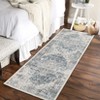 Area Rug Machine Washable Rug Vintage Distressed Non Slip Non Shedding Rugs Low Pile Foldable Retro Printed Indoor Carpet for Living Room Bedroom - 4 of 4