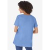 Woman Within Plus Size Perfect Short-Sleeve Keyhole Tee - 3 of 4