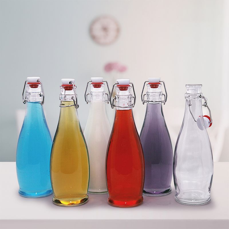 Nevlers Teardrop Airtight Swing Top Bottles - Glass 17oz (12pk), 4 of 11