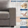 90" Oversized Cloud Couch, 114 Pounds Mid Century Chenille Sofa, No Assembly Required & Deep Seat,with USB Charging Ports & Side Pockets - 4 of 4
