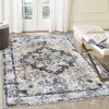 Washable Boho Area Rugs for Living Room Bedroom Vintage Persian Medallion Rug Non Slip Low Pile Carpet, 9'x12' Light Orange - 3 of 4