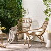 SKRAN Boho-Style Open Weave Accent Chairs with Curved Wicker Seating, Modern Silhouette for Patio, Garden, Backyard and Indoor, Natural Color - 2 of 4