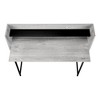 Vynxaria 48" Style Grey Desk Computer Desks Black Metal Frame & Storage Shelves for Modern Home Offices - 2 of 4