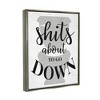 Stupell Industries About To Go Down Funny Bathroom Family Home Word Design - 3 of 4