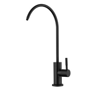 SUMERAIN Black Pure Drinking Water Faucet Lead Free Stainless Steel 304 Kitchen Water Filter  Faucet - 1 of 4