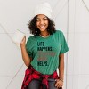 Christmas Music Helps - Women's Short Sleeve Graphic T-Shirt - 3 of 4
