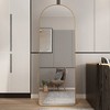 Ridstar 23.2 in. W x 64.9 in. H Brown Arched Bathroom Floor Mirror - 4 of 4